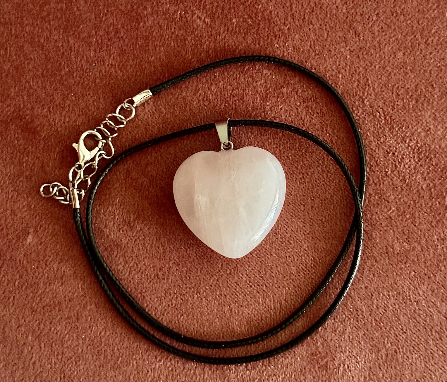 Pulsera Amo Mamá y Collar corazón rosa